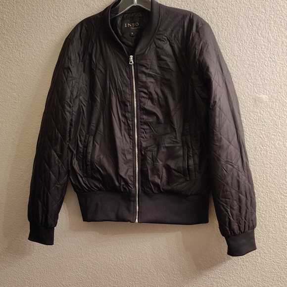 Inso Collection Jackets & Blazers - INSO Collection Black Quilted Bomber Jacket for Women B34